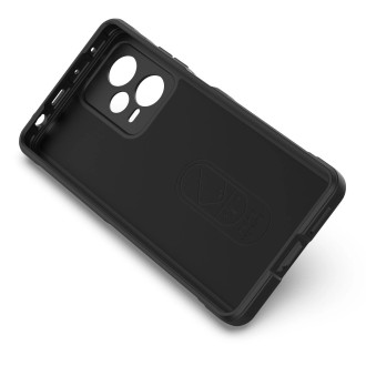Pouzdro Magic Shield pro Xiaomi Redmi Note 12 Pro+ flexibilní pancéřový kryt černý