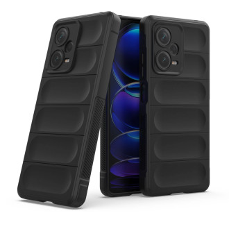 Pouzdro Magic Shield pro Xiaomi Redmi Note 12 Pro+ flexibilní pancéřový kryt černý