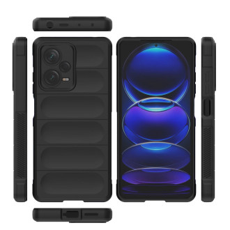 Pouzdro Magic Shield pro Xiaomi Redmi Note 12 Pro+ flexibilní pancéřový kryt černý