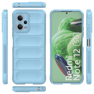Magic Shield Case Cover pro Xiaomi Redmi Note 12 5G / Poco X5 5G Flexible Armor Cover světle modrý