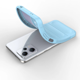 Magic Shield Case Cover pro Xiaomi Redmi Note 12 5G / Poco X5 5G Flexible Armor Cover světle modrý