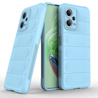 Magic Shield Case Cover pro Xiaomi Redmi Note 12 5G / Poco X5 5G Flexible Armor Cover světle modrý