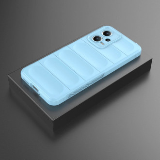 Magic Shield Case Cover pro Xiaomi Redmi Note 12 5G / Poco X5 5G Flexible Armor Cover světle modrý