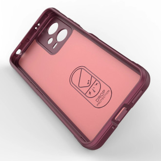 Magic Shield Case Cover pro Xiaomi Redmi Note 12 5G / Poco X5 5G Flexible Armour Cover Burgundy