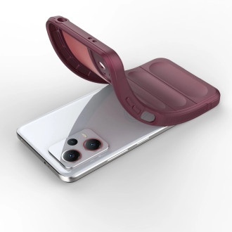 Magic Shield Case Cover pro Xiaomi Redmi Note 12 5G / Poco X5 5G Flexible Armour Cover Burgundy
