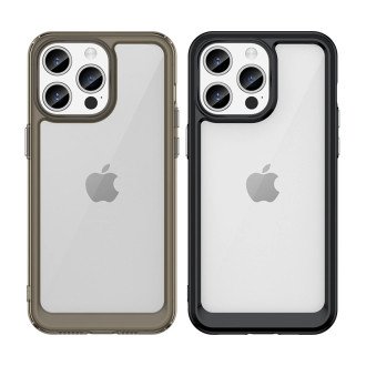 Vyztužený obal s flexibilním rámečkem pro iPhone 15 Pro Outer Space - červený