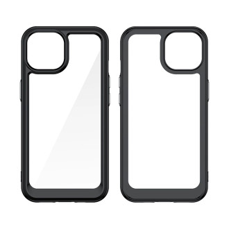 Outer Space vyztužené pouzdro s pružným rámem pro iPhone 15 - modré