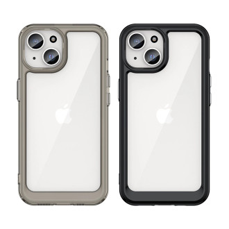 Outer Space vyztužené pouzdro s pružným rámem pro iPhone 15 - modré