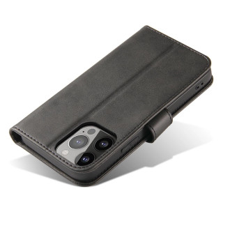Peněženka se stojánkem pro iPhone 15 Plus Magnet Case - černá