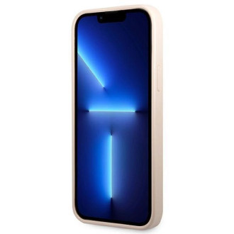 Pouzdro Guess 4G Triangle Logo Cardslot pro iPhone 13 Pro / 13 – růžové