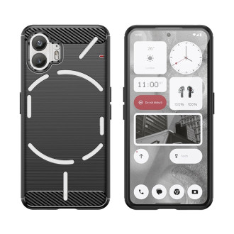Carbon Case silikonové pouzdro pro Nothing Phone 2 - černé