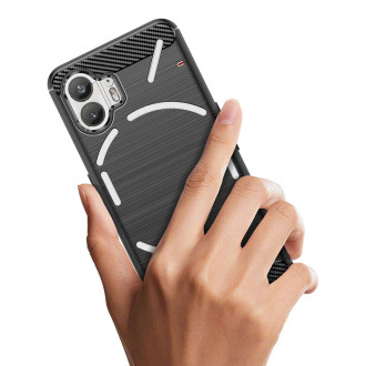 Carbon Case silikonové pouzdro pro Nothing Phone 2 - černé