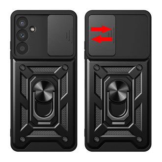 Pouzdro Hybrid Armor Camshield pro Samsung M14 s krytem fotoaparátu - černé