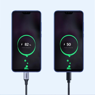 Ugreen kabel USB kabel – USB Type C Quick Charge 3.0 3A 2m šedý (60128)