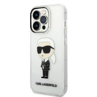 Karl Lagerfeld Ikonik Karl pouzdro pro iPhone 14 Pro Max - průhledné