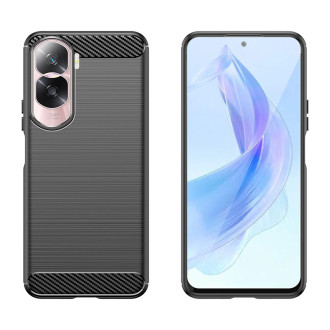 Silikonové pouzdro Carbon Case pro Honor 90 Lite - černé