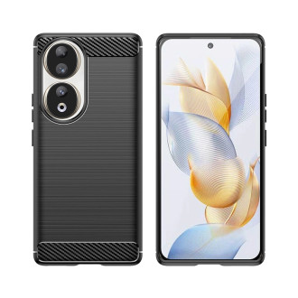 Silikonové pouzdro Carbon Case pro Honor 90 - černé