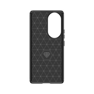Silikonové pouzdro Carbon Case pro Honor 90 - černé