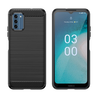 Carbon Case silikonové pouzdro pro Nokia C300 - černé