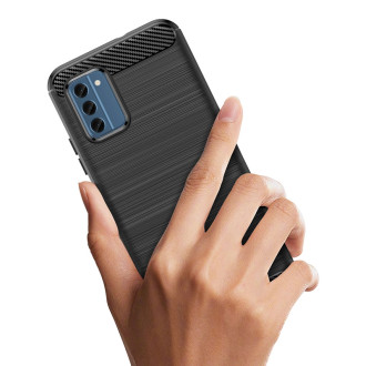 Carbon Case silikonové pouzdro pro Nokia C300 - černé