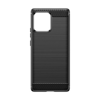 Silikonové pouzdro Carbon Case pro Motorola Edge 40 Pro - černé