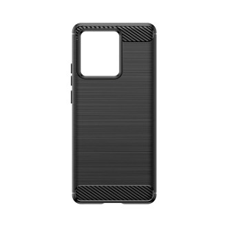 Silikonové pouzdro Carbon Case pro Motorola Edge 40 - černé