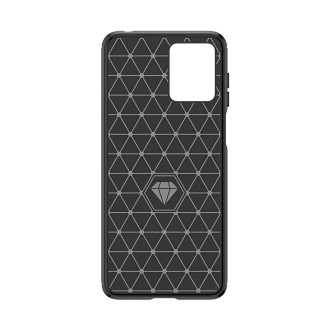 Silikonové pouzdro Carbon Case pro Motorola G14 - černé