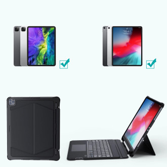 Choetech Keyboard Case Cover for iPad Pro 12.9´ 2020 / 2021 Wireless Bluetooth Keyboard Black (BH-015)
