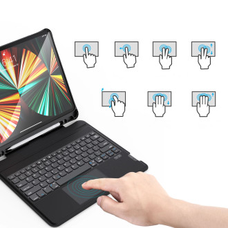Choetech Keyboard Case Cover for iPad Pro 12.9´ 2020 / 2021 Wireless Bluetooth Keyboard Black (BH-015)