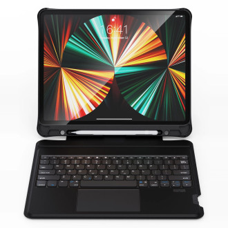 Choetech Keyboard Case Cover for iPad Pro 12.9´ 2020 / 2021 Wireless Bluetooth Keyboard Black (BH-015)