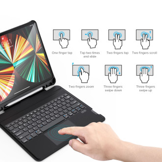 Choetech Keyboard Case Cover for iPad Pro 12.9´ 2020 / 2021 Wireless Bluetooth Keyboard Black (BH-015)