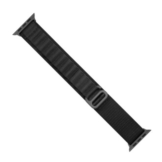 Řemínek s alpskou ocelovou přezkou pro Apple Watch 38/40/41 mm - černý