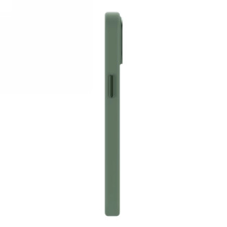 Dekódované - silikonové ochranné pouzdro pro iPhone 15 kompatibilní s MagSafe (šalvěj listová zelená)