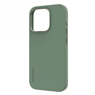 Dekódované silikonové pouzdro s MagSafe pro iPhone 15 Pro Max - zelené