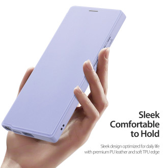 Dux Ducis Skin X Pro pouzdro s klopou a magnetickým kroužkem pro Samsung S24 Ultra - fialové