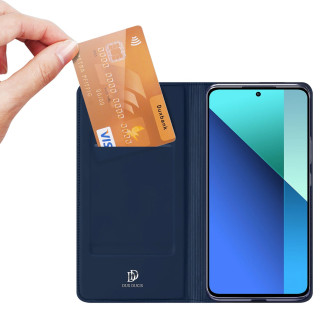 Flipové pouzdro Dux Ducis Skin Pro pro Xiaomi Redmi Note 13 4G - modré