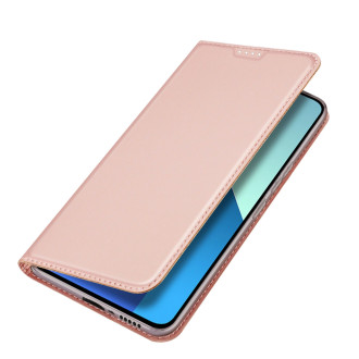 Flipové pouzdro Dux Ducis Skin Pro pro Xiaomi Redmi Note 13 4G - růžové