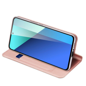 Flipové pouzdro Dux Ducis Skin Pro pro Xiaomi Redmi Note 13 4G - růžové