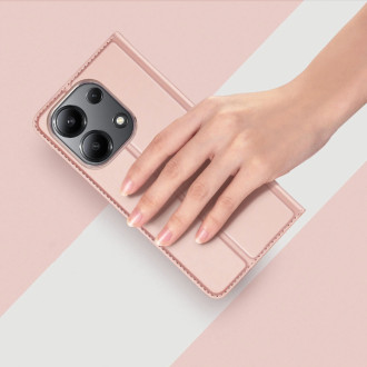 Flipové pouzdro Dux Ducis Skin Pro pro Xiaomi Redmi Note 13 4G - růžové