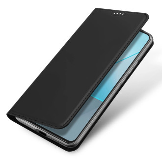Dux Ducis Skin Pro pouzdro s klopou a slotem na kartu pro Xiaomi Redmi Note 13 Pro 5G - černé