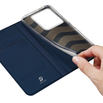 Dux Ducis Skin Pro pouzdro s klopou a slotem na kartu pro Xiaomi Redmi Note 13 Pro 5G - modré