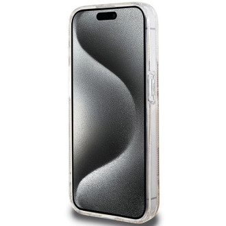 Pouzdro Guess IML GCube MagSafe pro iPhone 15 Pro Max - hnědé
