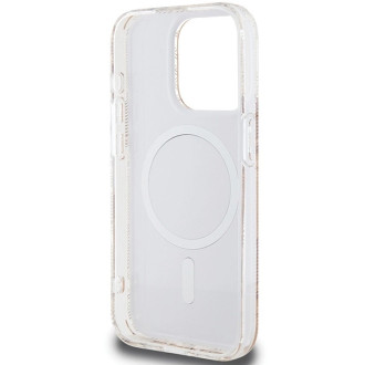 Pouzdro Guess IML GCube MagSafe pro iPhone 15 Pro Max - hnědé