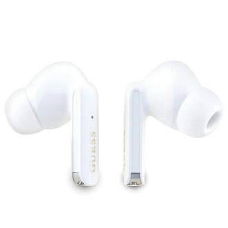 Bluetooth sluchátka Guess Glitter Gradient TWS s dokovací stanicí - fialová
