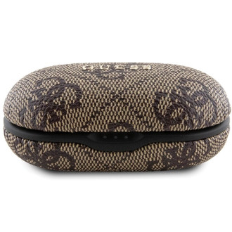 Bluetooth sluchátka TWS Guess 4G Metal s dokovací stanicí ENC - hnědá