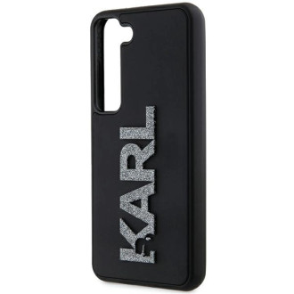 Pouzdro Karl Lagerfeld 3D Rubber Glitter Logo pro Samsung Galaxy S23+ - černé
