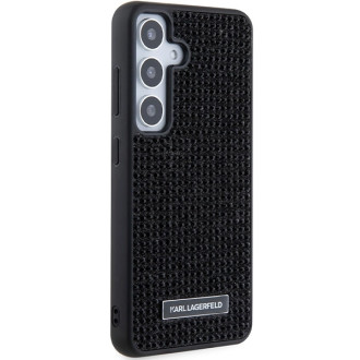 Pouzdro Karl Lagerfeld Rhinestone Metal Logo pro Samsung Galaxy S24+ - černé