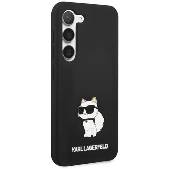 Karl Lagerfeld silikonové pouzdro Choupette pro Samsung Galaxy S24+ - černé