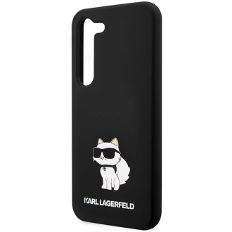 Karl Lagerfeld silikonové pouzdro Choupette pro Samsung Galaxy S24+ - černé
