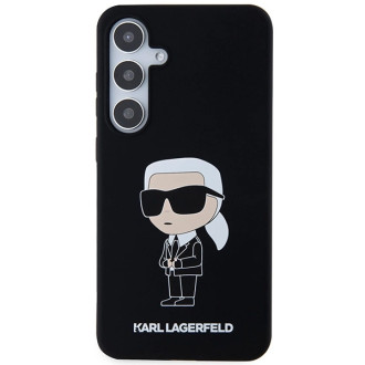 Karl Lagerfeld silikonové pouzdro Ikonik pro Samsung Galaxy S24+ - černé